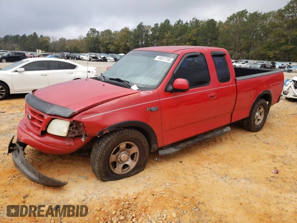 2002 Ford F-150 XL with VIN 1FTRX17232NB93699, listed as a Copart auction lot 49037795 with 0 mi miles and Salvage Title. Bid and sale history available at carsss.com. Image 1.