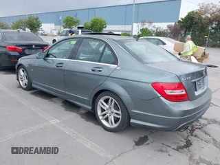 2012 Mercedes-Benz C-Class C 250 Sport with VIN WDDGF4HB5CA668018, listed as a IAAI auction lot 42115482 with 90,704 mi miles. Bid and sale history available at carsss.com. Image 3.