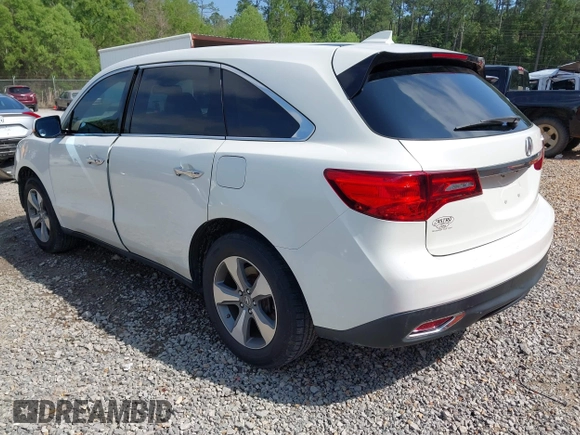 2014 Acura MDX with VIN 5FRYD3H25EB016572, listed as a IAAI auction lot 41924701 with 121,346 mi miles and . Bid and sale history available at DreamBid. Image 3.