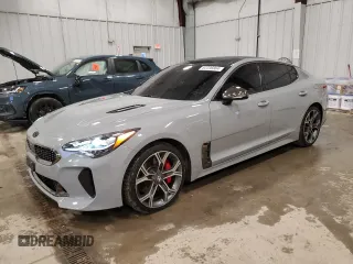 2020 Kia Stinger GT1 with VIN KNAE45LCXL6080029, listed as a Copart auction lot 82236864 with 46,309 mi miles and Salvage Title. Bid and sale history available at carsss.com. Image 1.