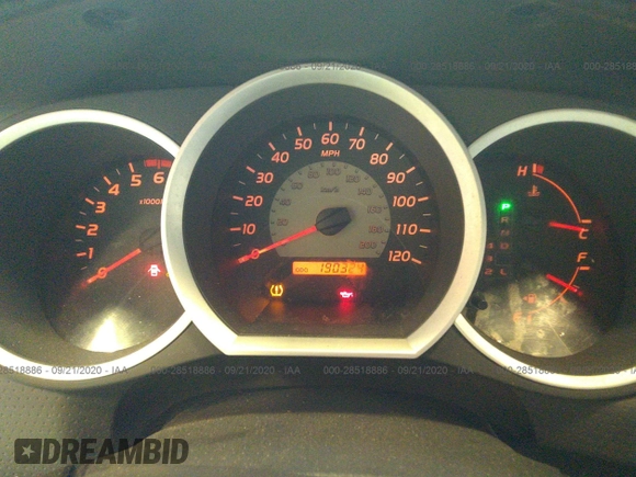 2009 Toyota Tacoma PreRunner with VIN 3TMJU62N59M083231, listed as a IAAI auction lot 28518886 with 190,324 mi miles. Bid and sale history available at carsss.com. Image 7.