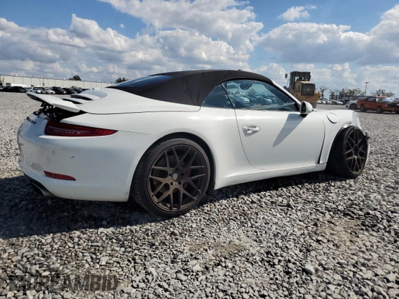 2013 Porsche 911 Carrera with VIN WP0CA2A91DS140832, listed as a Copart auction lot 46802175 with 75,446 mi miles and Salvage Title. Bid and sale history available at carsss.com. Image 3.