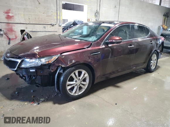 2013 Kia Optima EX with VIN 5XXGN4A7XDG186170, listed as a Copart auction lot 56256065 with 112,866 mi miles and Clean title. Bid and sale history available at DreamBid. Image 1.