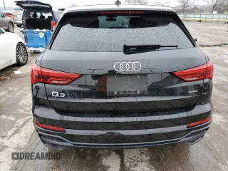 2020 Audi Q3 S line Premium with VIN WA1DECF3XL1016155, listed as a Copart auction lot 37987063 with 38,409 mi miles. Bid and sale history available at carsss.com. Image 6.
