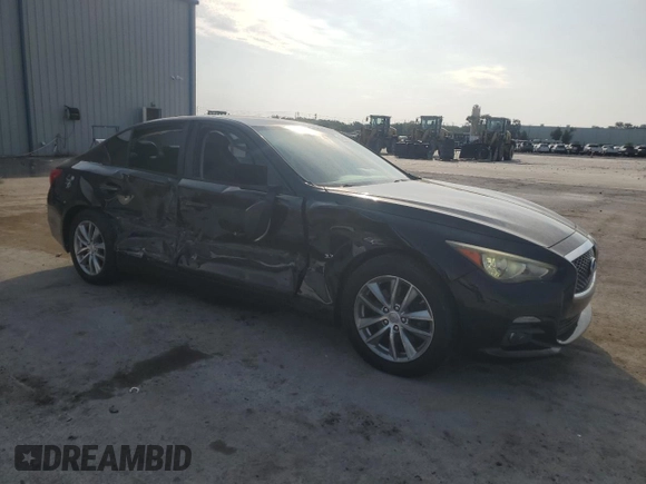 2014 Infiniti Q50 Hybrid Premium z VIN JN1AV7AP7EM690200, wystawiony jako Copart lot #57502835 z przebiegiem 144 447 mil mil oraz Nie do naprawy. Historia ofert i sprzedaży dostępna na DreamBid. Obrazek 4.
