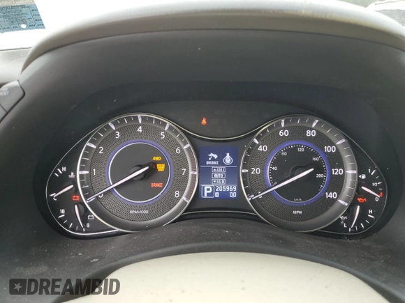 2012 Infiniti QX56 8-passenger z VIN JN8AZ2NCXC9315269, wystawiony jako Copart lot #59571585 z przebiegiem 205 969 mil mil oraz Czysty tytuł • Clean title. Historia ofert i sprzedaży dostępna na DreamBid. Obrazek 9.