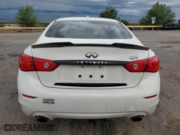 2015 Infiniti Q50 Premium with VIN JN1BV7AP6FM353667, listed as a Copart auction lot 62381025 with 119,482 mi miles and Salvage title. Bid and sale history available at DreamBid. Image 6.