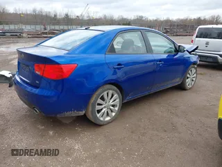 2010 Kia Forte SX with VIN KNAFW4A3XA5250341, listed as a IAAI auction lot 41698461 with 124,334 mi miles. Bid and sale history available at carsss.com. Image 4.