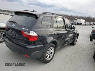 2009 BMW X3 xDrive30i with VIN WBXPC93499WJ25696, listed as a Copart auction lot 46978465 with 0 mi miles and Salvage Title. Bid and sale history available at carsss.com. Image 3.