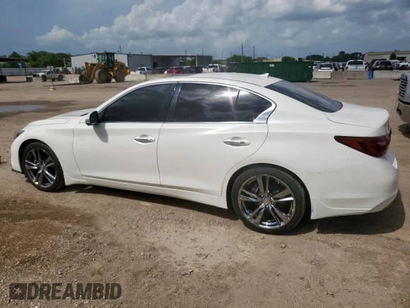 2021 Infiniti Q50 Signature Edition z VIN JN1EV7CP6MM706805, wystawiony jako Copart lot #64873545 z przebiegiem 19 038 mil mil oraz Czysty tytuł • Clean title. Historia ofert i sprzedaży dostępna na DreamBid. Obrazek 2.