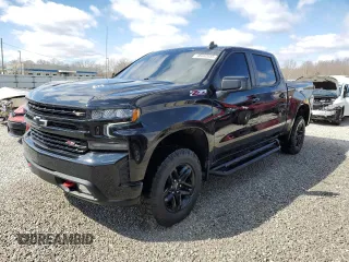 2021 Chevrolet Silverado 1500 LT Trail Boss with VIN 1GCPYFEL6MZ388043, listed as a Copart auction lot 48032035 with 76,082 mi miles and Salvage Title. Bid and sale history available at DreamBid. Image 1.