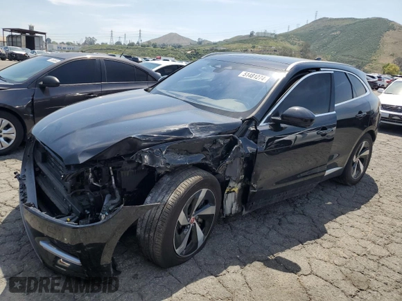 2021 Jaguar F-Pace S with VIN SADCJ2EU4MA666915, listed as a Copart auction lot 51481274 with 49,132 mi miles and Salvage title. Bid and sale history available at DreamBid. Image 1.