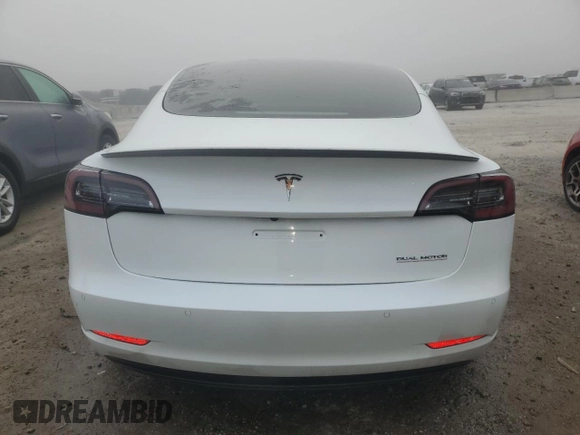 2021 Tesla Model 3 Performance with VIN 5YJ3E1ECXMF984417, listed as a Copart auction lot 48465675 with 60,838 mi miles and Clean Title. Bid and sale history available at DreamBid. Image 6.