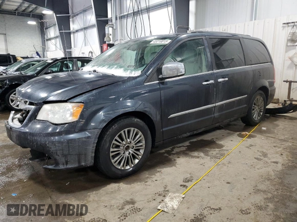 2014 Chrysler Town & Country Touring-L with VIN 2C4RC1CG3ER138853, listed as a Copart auction lot 45316815 with 163,692 mi miles and Salvage Title. Bid and sale history available at carsss.com. Image 1.