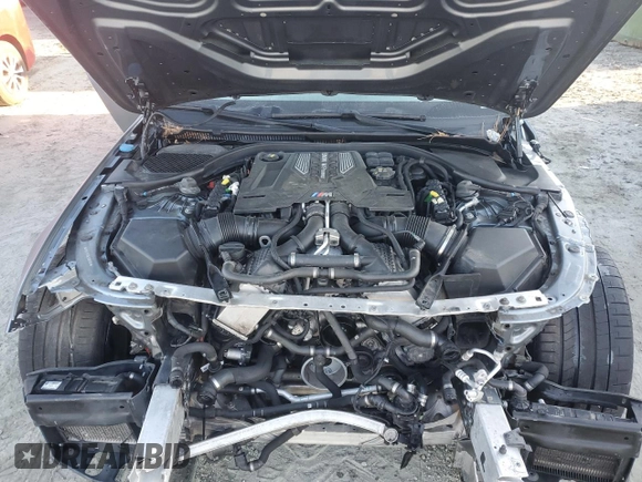 2020 BMW M5 Competition with VIN WBSJF0C08LCD66155, listed as a Copart auction lot 46107325 with 56,185 mi miles and Salvage Title. Bid and sale history available at carsss.com. Image 11.