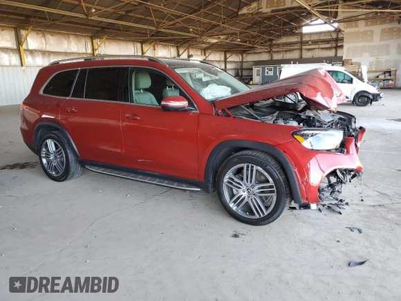 2020 Mercedes-Benz GLS 450 with VIN 4JGFF5KE0LA197549, listed as a Copart auction lot 55561644 with 17,726 mi miles and Salvage Title. Bid and sale history available at DreamBid. Image 4.