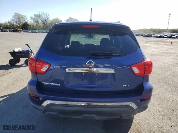 2018 Nissan Pathfinder SV with VIN 5N1DR2MM4JC630731, listed as a Copart auction lot 51761675 with 57,707 mi miles and Salvage Title. Bid and sale history available at carsss.com. Image 6.