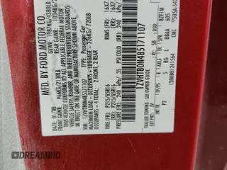 2008 Ford Mustang Deluxe with VIN 1ZVHT80N485171107, listed as a Copart auction lot 53973615 with 182,863 mi miles and Salvage Title. Bid and sale history available at DreamBid. Image 12.