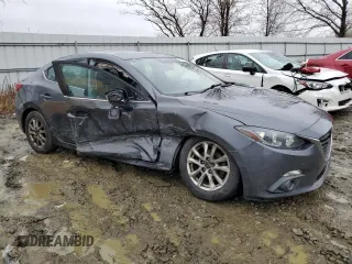 2016 Mazda 3 i Grand Touring with VIN 3MZBM1X72GM281356, listed as a Copart auction lot 45244535 with 175,448 mi miles and Salvage Title. Bid and sale history available at DreamBid. Image 4.