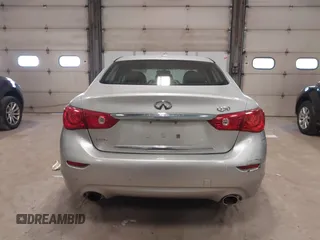 2015 Infiniti Q50 Premium with VIN JN1BV7AR3FM396154, listed as a IAAI auction lot 41978988 with 110,109 mi miles. Bid and sale history available at carsss.com. Image 16.
