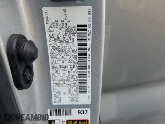 2011 Toyota Tacoma with VIN 3TMLU4EN8BM075610, listed as a Copart auction lot 54473615 with 178,535 mi miles and Salvage title. Bid and sale history available at DreamBid. Image 13.