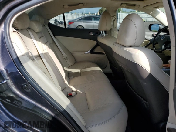 2010 Lexus IS 250 with VIN JTHCF5C29A5042532, listed as a Copart auction lot 62377585 with 204,755 mi miles and Salvage title. Bid and sale history available at DreamBid. Image 10.