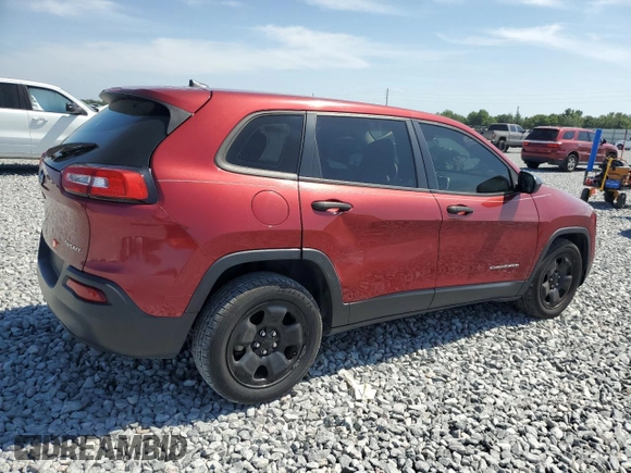 2016 Jeep Cherokee Sport with VIN 1C4PJLAB3GW284244, listed as a Copart auction lot 54418995 with 121,095 mi miles and Salvage Title. Bid and sale history available at DreamBid. Image 3.