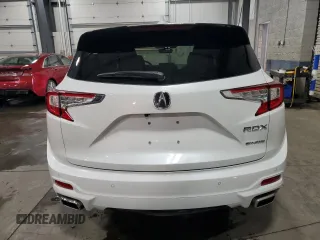 2025 Acura RDX Advance with VIN 5J8TC2H77SL001974, listed as a Copart auction lot 50330135 with 334 mi miles and Salvage Title. Bid and sale history available at DreamBid. Image 6.
