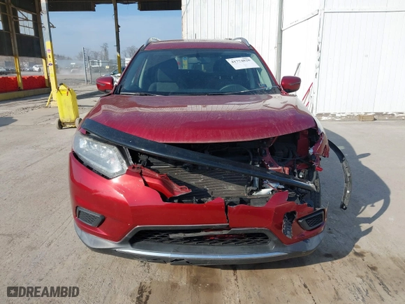 2016 Nissan Rogue S with VIN KNMAT2MV7GP628149, listed as a IAAI auction lot 41774820 with 83,104 mi miles. Bid and sale history available at carsss.com. Image 12.