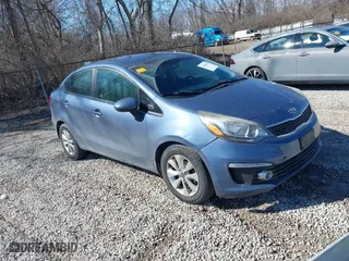 2016 Kia Rio EX with VIN KNADN4A33G6569190, listed as a IAAI auction lot 41707819 with 101,036 mi miles. Bid and sale history available at carsss.com. Image 1.