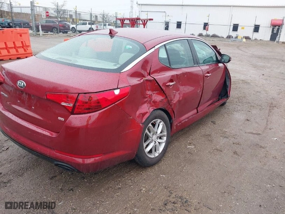 2013 Kia Optima LX with VIN 5XXGM4A78DG174067, listed as a IAAI auction lot 41207251 with 127,200 mi miles. Bid and sale history available at carsss.com. Image 4.