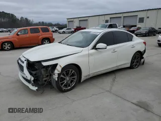2017 Infiniti Q50 Signature Edition with VIN JN1EV7AP6HM741269, listed as a Copart auction lot 44686565 with 107,912 mi miles and Salvage Title. Bid and sale history available at DreamBid. Image 1.
