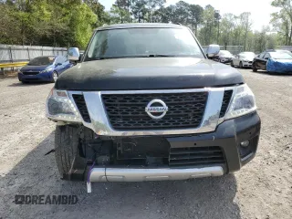 2018 Nissan Armada SV with VIN JN8AY2ND7J9059858, listed as a Copart auction lot 50140715 with 107,126 mi miles and Salvage Title. Bid and sale history available at carsss.com. Image 5.