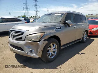 2014 Infiniti QX80 z VIN JN8AZ2NE7E9062562, wystawiony jako Copart lot #56662175 z przebiegiem 217 193 mil mil oraz Czysty tytuł • Clean title. Historia ofert i sprzedaży dostępna na DreamBid. Obrazek 1.