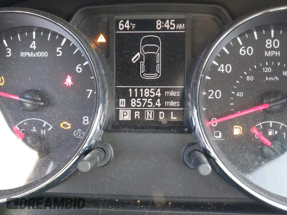 2013 Nissan Rogue SL with VIN JN8AS5MV3DW105480, listed as a IAAI auction lot 42106079 with 111,854 mi miles and . Bid and sale history available at DreamBid. Image 7.