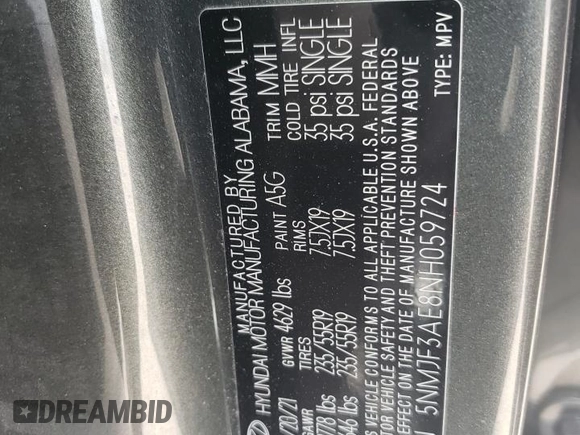 2022 Hyundai Tucson SEL with VIN 5NMJF3AE8NH059724, listed as a Copart auction lot 49106935 with 23,497 mi miles and Salvage Title. Bid and sale history available at carsss.com. Image 15.