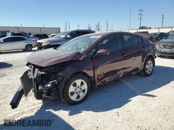 2017 Kia Forte LX with VIN 3KPFK4A78HE061980, listed as a Copart auction lot 73826684 with 154,686 mi miles and Salvage Title. Bid and sale history available at carsss.com. Image 1.