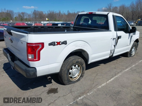 2017 Ford F-150 XL with VIN 1FTMF1E86HKC01695, listed as a IAAI auction lot 41886642 with 125,448 mi miles and . Bid and sale history available at DreamBid. Image 4.