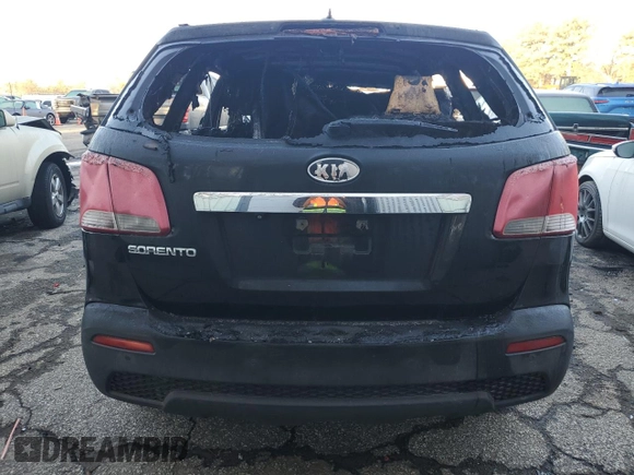 2013 Kia Sorento LX with VIN 5XYKT4A19DG387680, listed as a Copart auction lot 57208245 with Not provided miles and Non repairable. Bid and sale history available at DreamBid. Image 6.