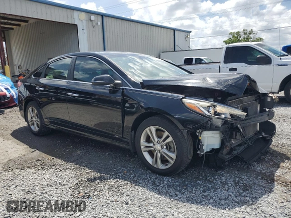 2018 Hyundai Sonata SEL with VIN 5NPE34AF4JH666466, listed as a Copart auction lot 51735175 with 76,997 mi miles and Salvage Title. Bid and sale history available at DreamBid. Image 4.