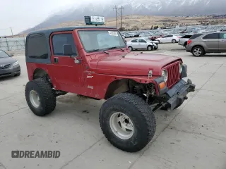 1998 Jeep Wrangler Sport with VIN 1J4FY19S7WP775578, listed as a Copart auction lot 43420485 with 157,316 mi miles and Salvage Title. Bid and sale history available at carsss.com. Image 4.