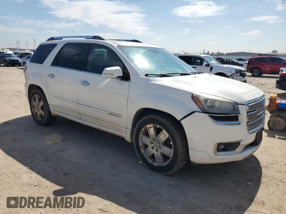 2013 GMC Acadia Denali with VIN 1GKKVTKD4DJ235985, listed as a Copart auction lot 46792055 with 187,364 mi miles and Salvage Title. Bid and sale history available at carsss.com. Image 4.