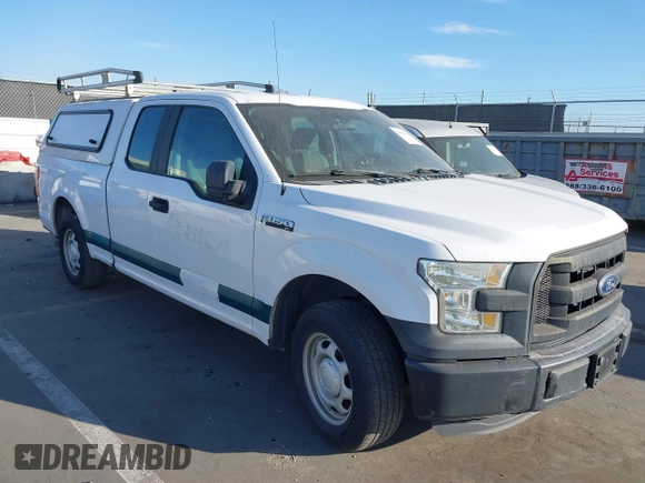 2016 Ford F-150 XL with VIN 1FTEX1C85GKF35266, listed as a IAAI auction lot 41491645 with 158,966 mi miles and . Bid and sale history available at carsss.com. Image 1.