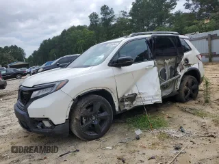2019 Honda Passport Elite with VIN 5FNYF8H00KB005305, listed as a Copart auction lot 63369345 with 49,267 mi miles and Salvage title. Bid and sale history available at DreamBid. Image 1.