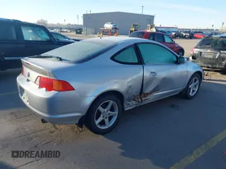 2002 Acura RSX Auto with VIN JH4DC54812C005830, listed as a IAAI auction lot 41723989 with 158,456 mi miles. Bid and sale history available at carsss.com. Image 4.