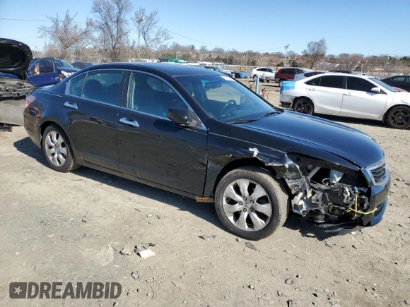 2010 Honda Accord Sdn EX-L with VIN 1HGCP3F89AA019733, listed as a Copart auction lot 49500985 with 159,974 mi miles and Salvage Title. Bid and sale history available at carsss.com. Image 4.