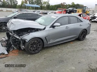 2022 Cadillac CT4-V Blackwing z VIN 1G6D65RP1N0460176, wystawiony jako Copart lot #71723654 z przebiegiem 17 551 mil mil oraz Szkody całkowita. Historia ofert i sprzedaży dostępna na DreamBid. Obrazek 1.