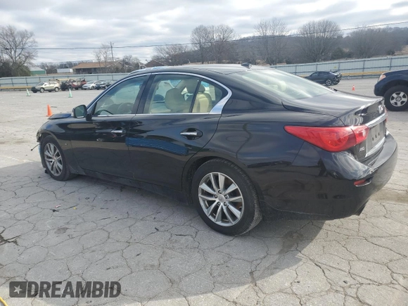 2015 Infiniti Q50 Premium z VIN JN1BV7ARXFM418246, wystawiony jako Copart lot #44890175 z przebiegiem 144 269 mil mil oraz Szkody całkowita. Historia ofert i sprzedaży dostępna na DreamBid. Obrazek 2.