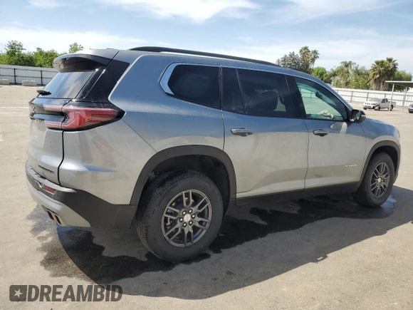 2025 GMC Acadia AWD Elevation z VIN 1GKENNRS6SJ209902, wystawiony jako Copart lot #52977065 z przebiegiem 1 540 mil mil oraz Czysty tytuł • Clean title. Historia ofert i sprzedaży dostępna na DreamBid. Obrazek 3.