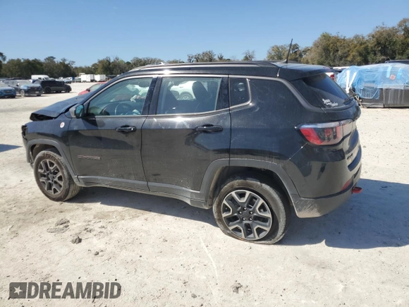 2019 Jeep Compass Trailhawk with VIN 3C4NJDDBXKT629955, listed as a Copart auction lot 47613695 with 113,820 mi miles and Salvage Title. Bid and sale history available at DreamBid. Image 2.